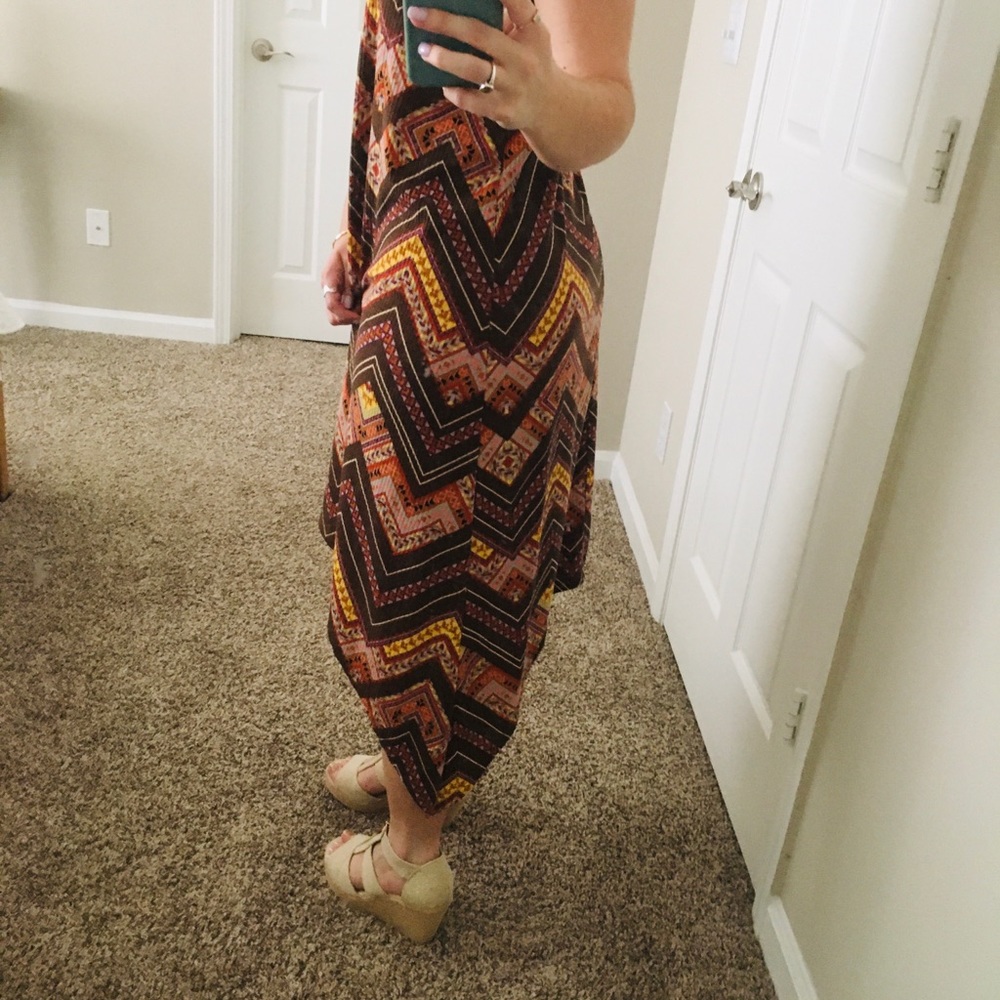 Asymmetrical Patterned Dress - Picture 2 of 6